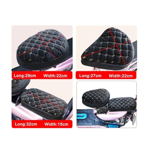 Funda de asiento para scooter cálida para conducir cómodo por la ciudad 7