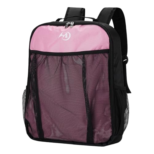Vllentin Sac à Roller, Sac à Dos pour Patins à Roulettes, Sac de Transport pour Patins, Sac à Glace, Unisexe, Spacieux, Top Handle, Rose, 40CM*50CM