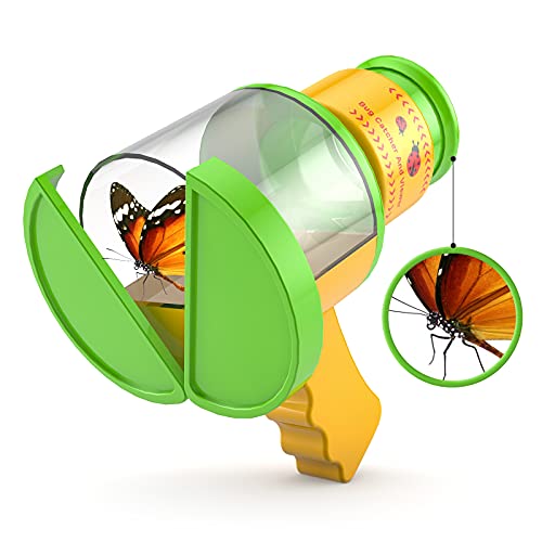 XQW Critter Bug Catcher and Viewer for Kids, Insect Observation Box, Kids Outdoor Toys Insect Magnifier Microscope Catching Science Kits for Kids 4-6