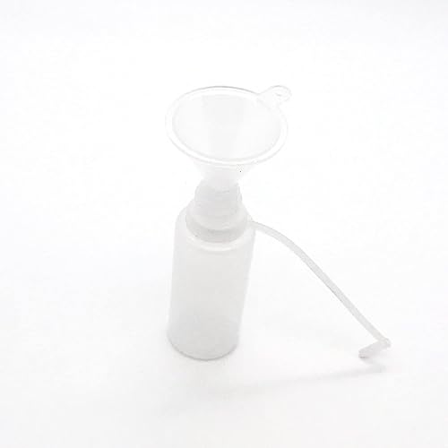 Miniatura 4 de 30 botellas aplicadoras de punta de precisión, botellas de pegamento translúcido de 0.5 onzas, con 5 mini embudos, tapas multicolor