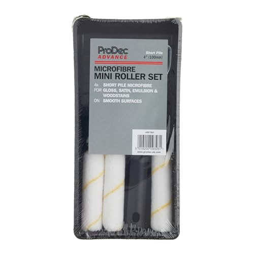 ProDec Advance 6-tlg. 100 mm Kurzflor-Mikrofaser-Mini-Rollen/Rahmen/Schalem – Ansicht 4