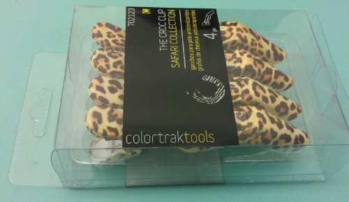Leopard Croc Clips Colortrak Safari Collection 4 Clips
