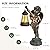 MININOVA Angel Statues Garden with Solar Lantern Outdoor Cherub Decorations Patio Yard Lawn Ornaments Housewarming Gifts for Mom Grandma Women