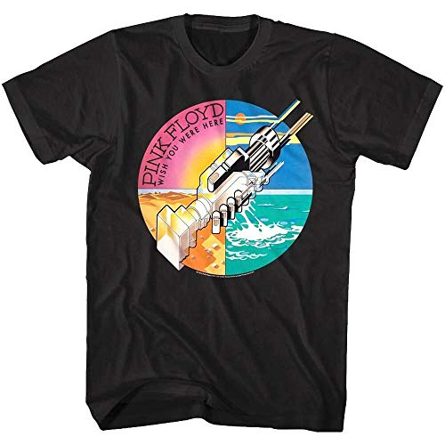 Pink Floyd Wish You were Here Album Cover Art Men's T Shirt Handshake Rock Merch