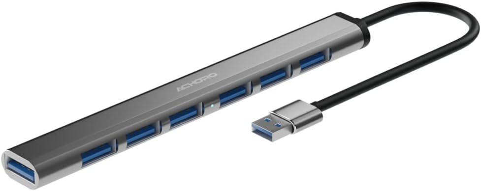 Amazon.com: Achoro 7 Ports USB 3.0 Hub - Triangle Aluminum Alloy - High ...