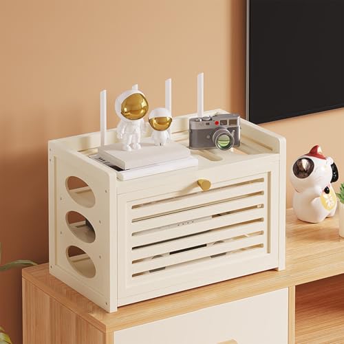 Caja para router de bambú que elimina los cables sueltos en casa 2