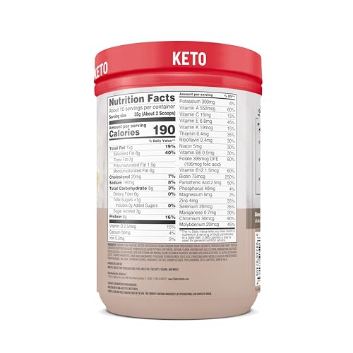 Image of SlimFast Keto Meal Replacement Powder, Vanilla Cake Batter, 10 Servings