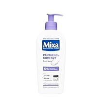 Mixa Lozione Corpo Ricostituente, Per Pelli Sensibili e a Tendenza Atopica, Pelle Lenita e Senza Prurito per 48H, Con il 10% di Pantenolo e Glicerina, Senza Profumo, Panthenol Comfort, 250 ml