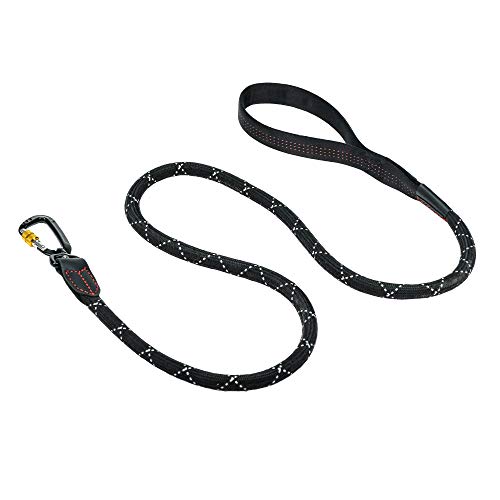 iEnergy™ GEM, 150cm Lange Führleine | Gepolsterte Hundeleine für große und mittlere Hunde | Reflektierend | Extrem leicht | Profi-Kletterseil