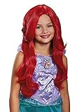 Disguise Disney Princess Ariel Little Mermaid Girls' Wig, RED