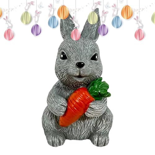 Luces nocturnas de conejo | Luces de lámpara de conejo de resina - Decoración del hogar Iluminación de conejo | para niñas y niños, habitación del bebé, habitación interior, hogar, estudio, escuela