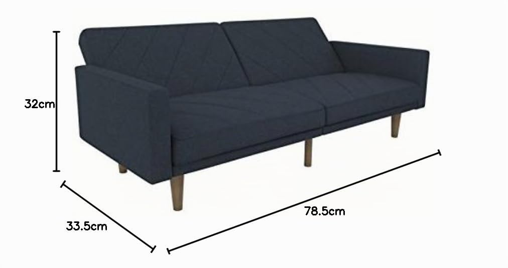 DHP Paxson (Reino Unido) Clic Clac Sofá Cama, Azul Marino
