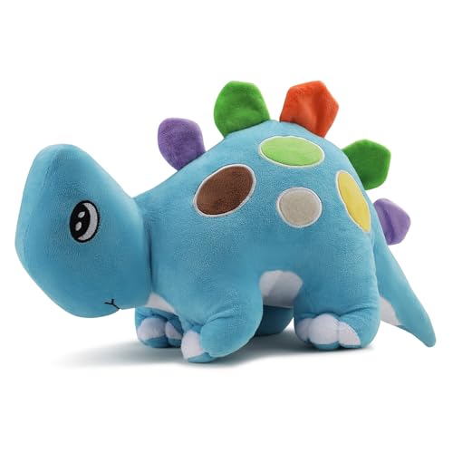Image of Soft Plush Blue Dinosaur Stuffed Soft Toy with Cute Hug-Friendly Plush for Babies, Toddlers & Children Safe, Lightweight & Easy to Clean (40 CM)