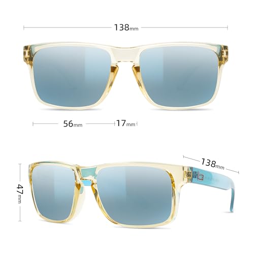 Image of Bnus italy made classic sunglasses corning real glass lens w. polarized option