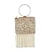 Farrah + Sloane Celena Macrame Bracelet Bag, Ivory