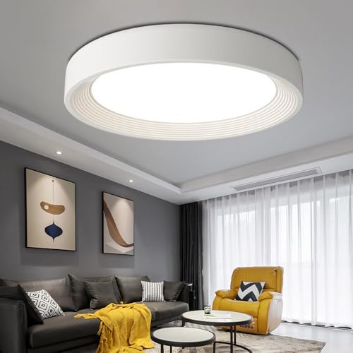 Plafonnier noir de style Shell 4500K rond avec finition haut de gamme - 4