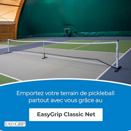 Filet de pickleball stable EasyGrip anti-affaissement avec montage sans outil