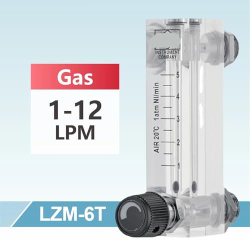 Débitmètre à flotteur de gaz LZM-6T rotamètre air O2 CO2 argon petite zone variable