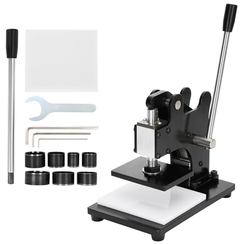 Leather Cutting Machine 1 Ton, 12x9cm Platen 1 Ton Force Die Cutter...