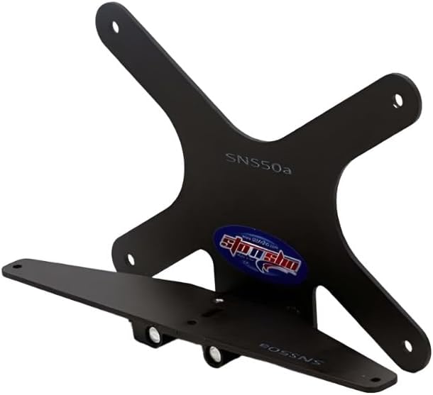 STO N SHOFront License Plate Bracket Compatible with 2015-2019 C7 Corvette with factory Z06/Z07 Stage 2 and Stage 3 splitter only (SNS50a)