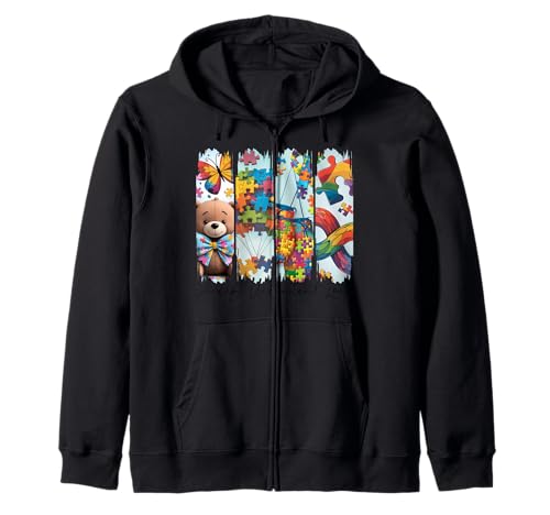 Autismo Aceptar Entender Amor Sudadera con Capucha