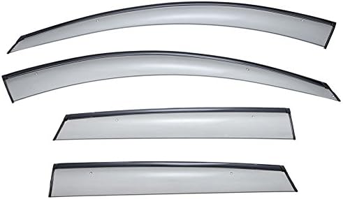 WellVisors Window Visors Wind Deflectors Compatible with Mazda 2013-2016 CX-5 with Black Trim Rain Guards 3-847MZ011