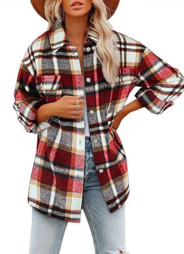 Rayson Camicia Donna a Quadri Invernale con...