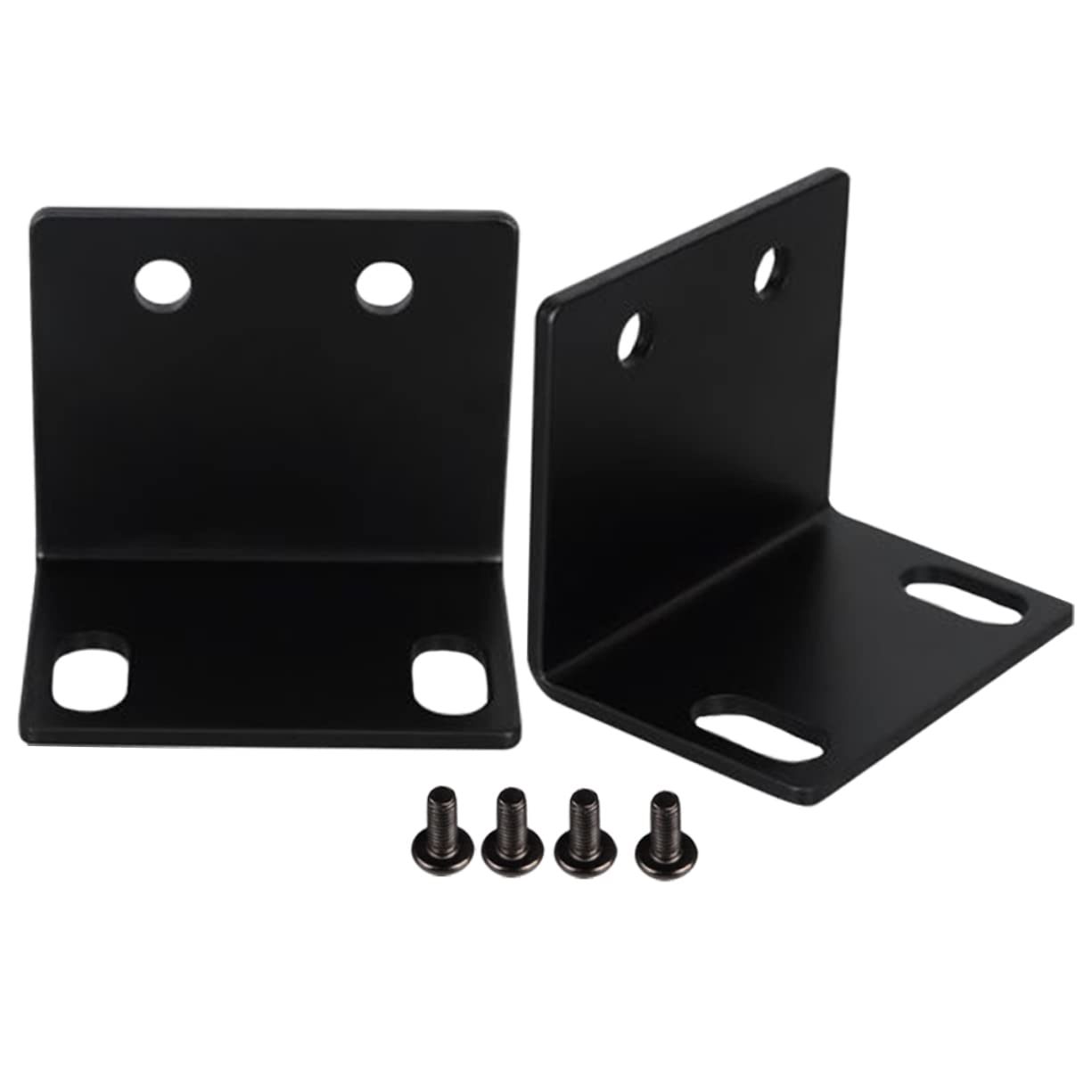 HANABASS 4sets 2pcs Shaped Corner Bracket for Amplifier Cabinets Durable Speaker Shelf Support Design for Cabinet Corners Easy Installation Mounting Distance 2pcs*4