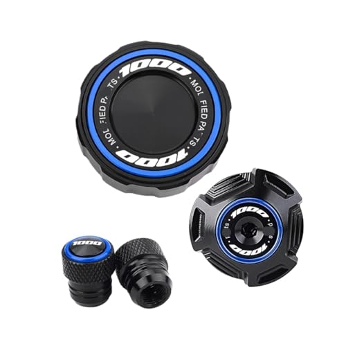 Bouchon remplissage d'huile moteur et couvercles de liquide de frein bleu pour GSXR 1000