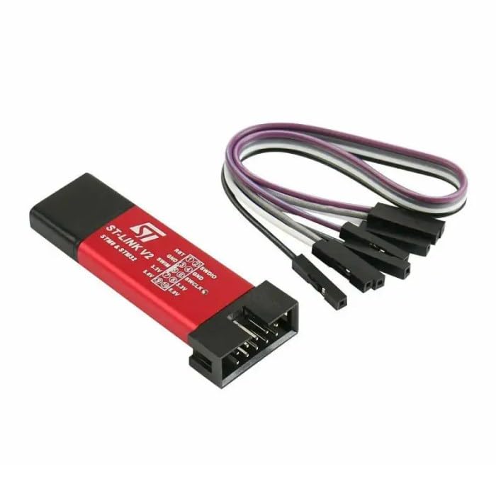 Image of ST Link V2 Programmer For STM8 and STM32 (Random Colour) -ChipTronicX