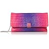 Steve Madden SUBMITT Croc Clutch, Purple Multi