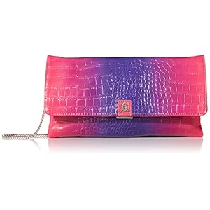 Steve-Madden-SUBMITT-Croc-Clutch-Purple-Multi Steve Madden SUBMITT Croc Clutch, Purple Multi