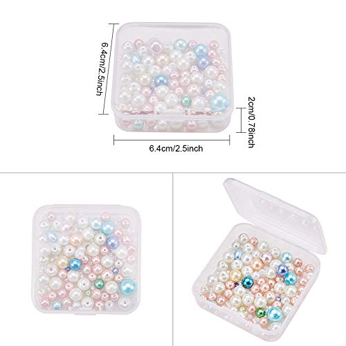 BENECREAT 18 Pack Square Mini Aufbewahrungsbehälter aus transparentem Kunststoffperle Box mit Deckel für Artikel, Pillen… – Bild 6