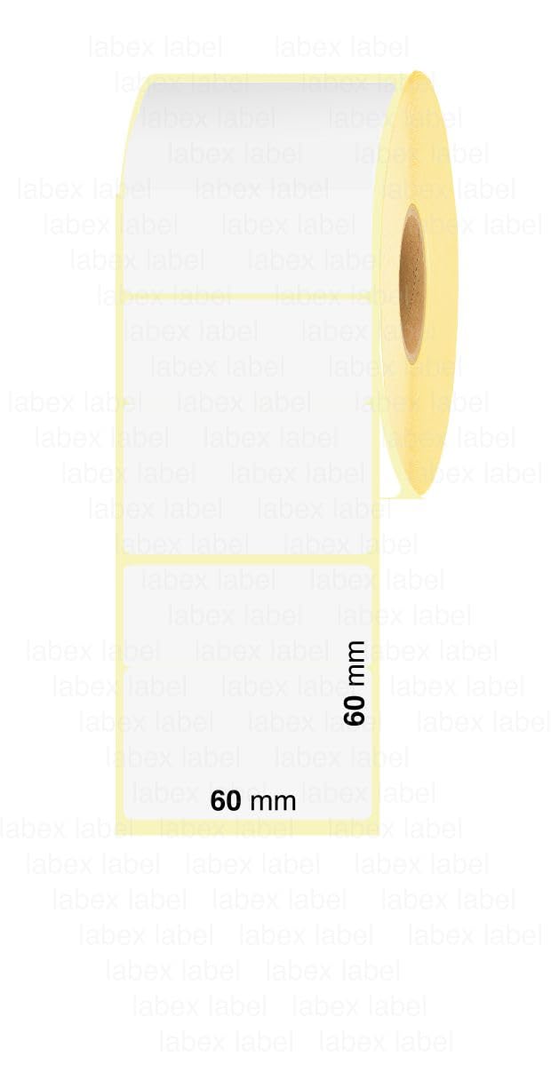 Etichette Termiche 60x60 Mm - Rotolo Da 500 Per Stampante Zebra | Adesivo Forte E Resistente