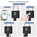 KENRONE Heavy Duty Smart Padlock with Key,Biometrics Padlocks for Outdoor Use,Weatherproof Electronic Pad Lock with APP,Fingerprint Lock for Gate,Fence,Gym Locker