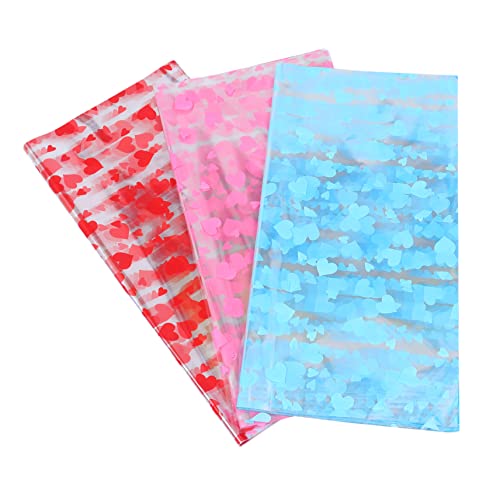 Papier emballage pour fleurs motifs cœurs pour réussir facilement vos emballages de bouquets froissés