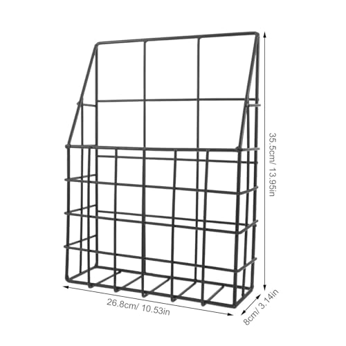 Revistero de pared para optimizar espacio organizador metálico 3