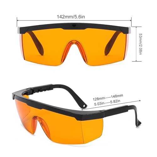 Puedno 4 Stück IPL Schutzbrille 190nm - 2000nm, Laserschutzbrille zum Laser Haarentfernung, UV Lichtschutzbrille für Schönheit HPL/IPL Haarentfernung, 4 Farben