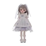 Oueneifs 1/6 Jin BJD Doll 30cm Full Set Resin Toy Gift for 15+ Year Old