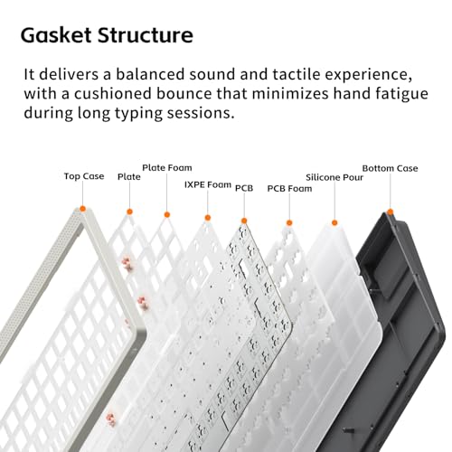 Image of NuPhy Node100 Wireless Mechanical Keyboard, Hot Swappable Custom Bluetooth Keyboard, 109 Keys Computer Gaming Keyboards, Supports Touch Gestures, PBT Keycaps, RGB Backlit, Bluetooth /2.4GHz /USB-C