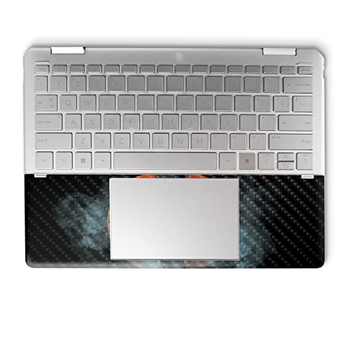 Image of MightySkins Carbon Fiber Skin Compatible with HP Spectre x360 14 inch (2022) Full Wrap Kit - Basketball Orb | Protective Durable Textured Carbon Fiber Finish | Easy to Apply | Made in The USA