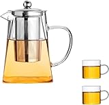 MATÉRIAU DE HAUTE QUALITÉ: Service à thé en verre Service à thé rétro Kungfu chinois de haute qualité fait à la main, artisanat exquis, toucher lisse, aspect luxueux, résistance aux hautes températures et au feu, sécurité et santé.