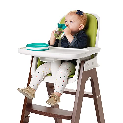 Image of OXO Tot Transitions Soft Spout Sippy Cup with Removable Handles, Teal, 6 Ounce (2 Pack)
