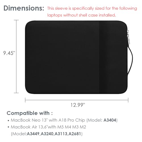 Funda para laptop de 13 pulgadas contra golpes para MacBook Pro M2 A2681 3