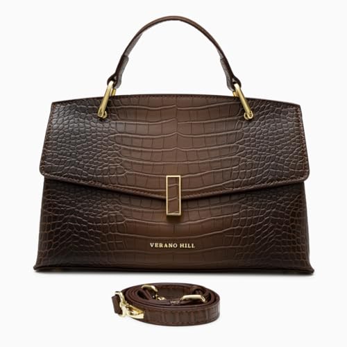 Bolso tote mediano con diseño de cuero vegano elegante miniatura 3