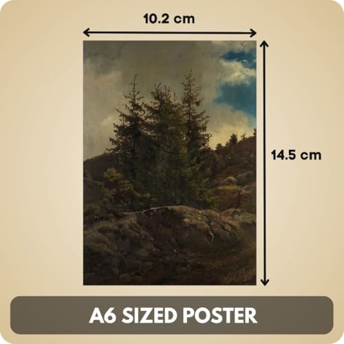 Image of Set of 40 Vintage Landscape Art Prints - Aesthetic Gallery Wall Kit (15x10 cm Each) | Retro Nature Painting Postcards | European Landscape Posters for Wall Decor | Cottagecore Art for Room, Study, Living Room