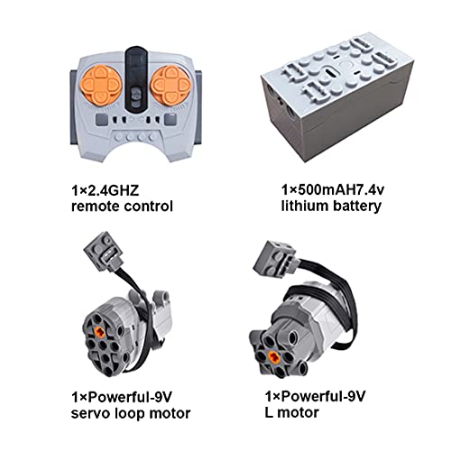 Loadr Technik Power Funktions Set, 4 Stücke Hochleistungsversions Power Motoren Set, Dual RC Upgrade Motor Power Kit… – Bild 3