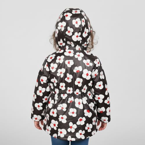 Image of Hunter Clothes Girls - Plush Lined Waterproof Rain Jacket with Hood | Lightweight Windbreaker Coat for Girls Sizes (2T-12)