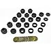 Rugged Ridge 1-105BL Body Mount Kit, Black; 87-95 Jeep Wrangler YJ