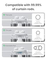 SwitchBot Elektrischer Vorhang Öffner für Gardinenstangen, Bluetooth Fernbedienung und App Steuerung, Leiser Hochleistungsmotor, Kompatibel mit Matter & Apple Home (SwitchBot Hub erforderlich) – Ansicht 5